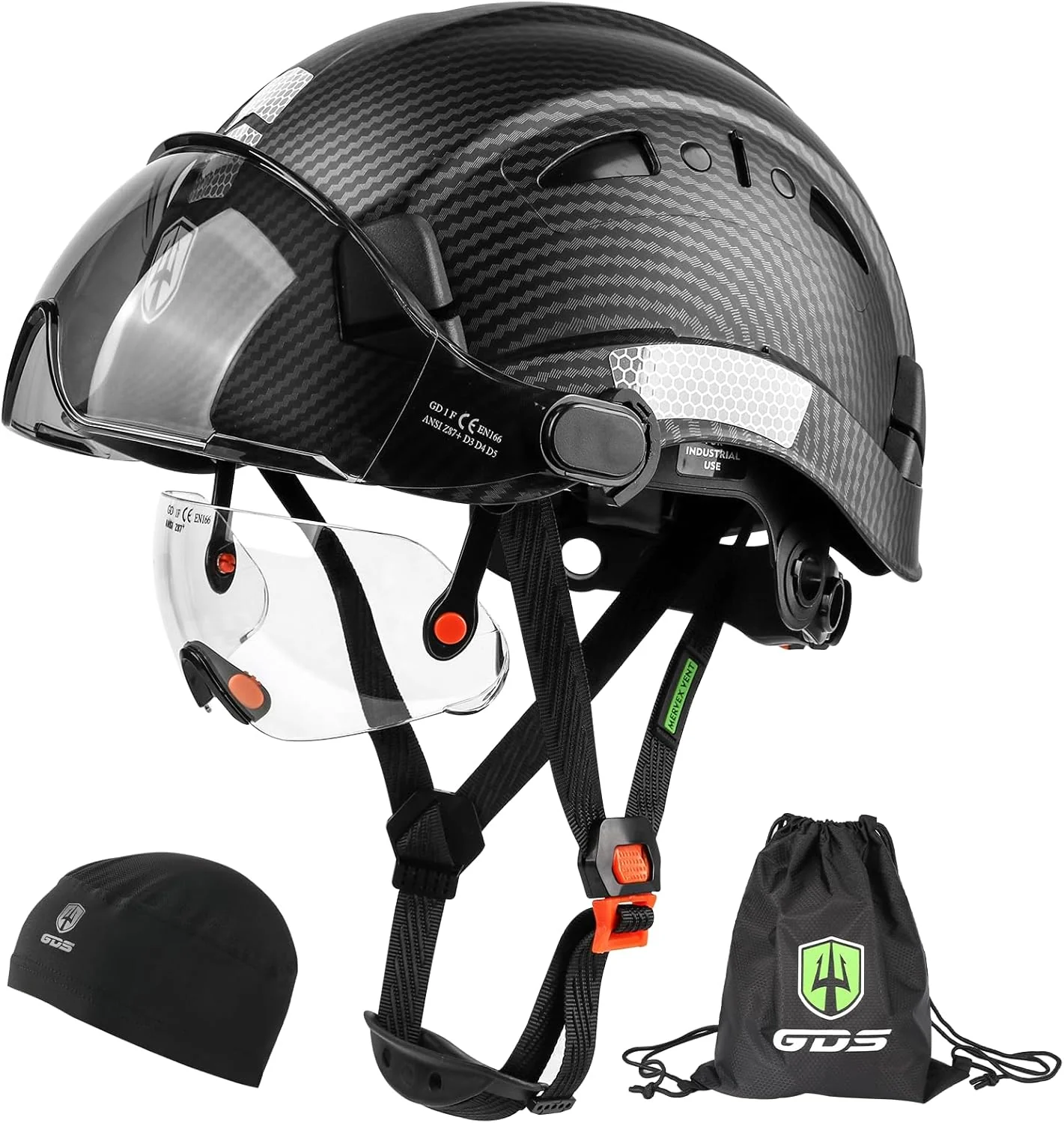 Industrial Safety Helmet with Integrated LED & Ventilation – SafeGuard X1
